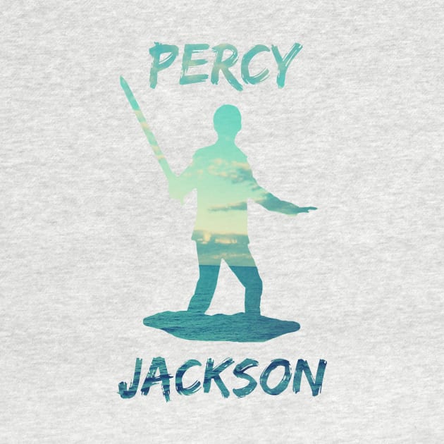 Percy Jackson Ocean/ Sea Design Tee by TheArtsyElf